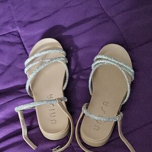 Unisa Metallic Strappy Sandals